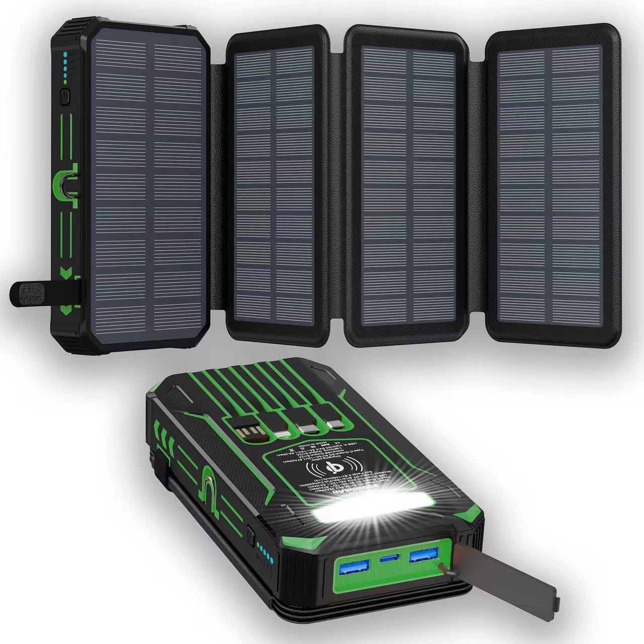 🔥Hot Sale 52% OFF Black Friday🔥 CoreVitals Solar Power Bank with Wireless Charging