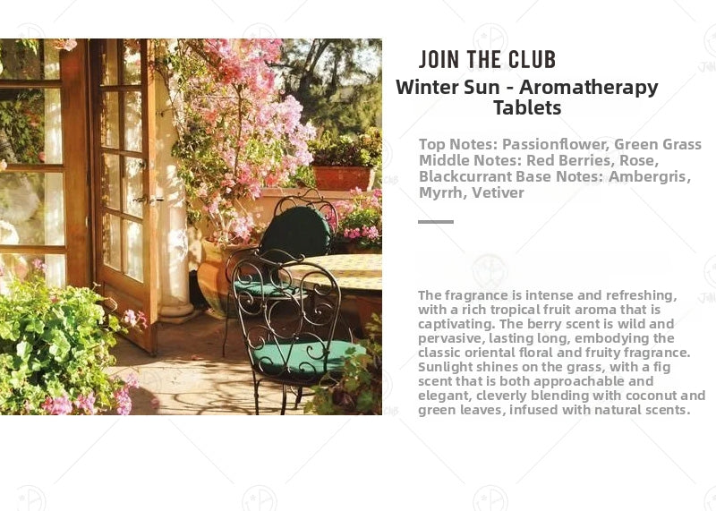JoinTheClub Official Direct Authorized Store - Classic Five Scents Aroma Sheet Gift Box Set - 5 Scents per Box, Each Lasts 90 Days - Fully Covers Living Room / Car / Office - Gentle Formula, Safe for Women, Seniors, and Children