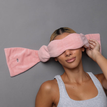 🔥Hot Sale 55% OFF 🔥 Sleep Mask - The Weighted Blanket For Your Eyes, Calming Eyemask for Deep Sleep, Side-Sleeping Friendly, 100% Blackout, Patented Strap-Free Design