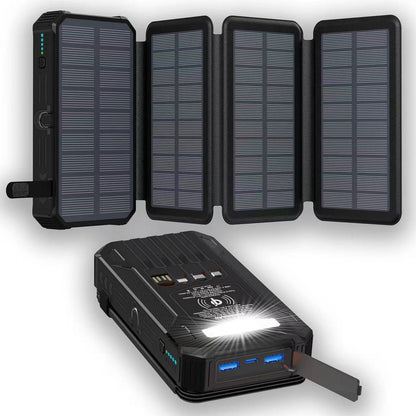 🔥Hot Sale 52% OFF Black Friday🔥 CoreVitals Solar Power Bank with Wireless Charging