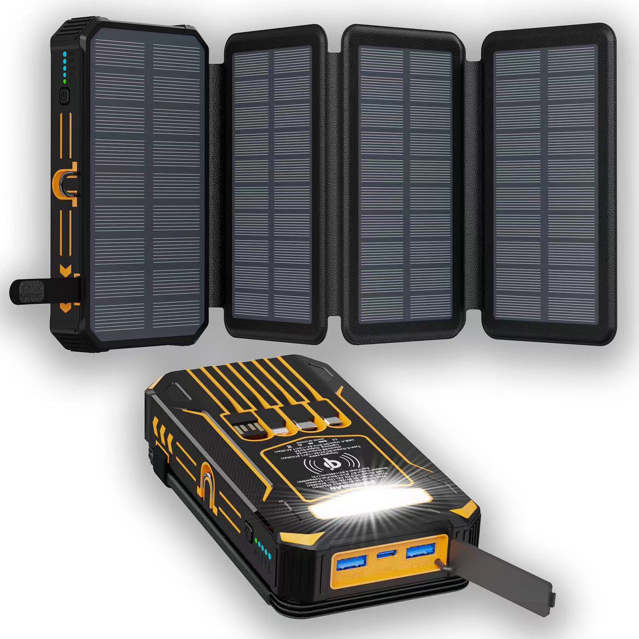 🔥Hot Sale 52% OFF Black Friday🔥 CoreVitals Solar Power Bank with Wireless Charging